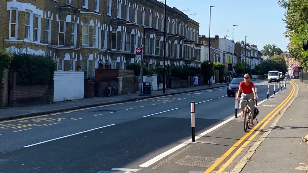 Cycling on Norwood Road 